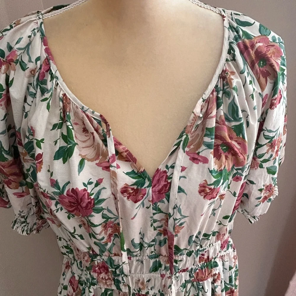 EUC Anthropologie The Somerset Maxi Dress: Puff-Sleeve Edition(size Large) - Picture 5 of 10